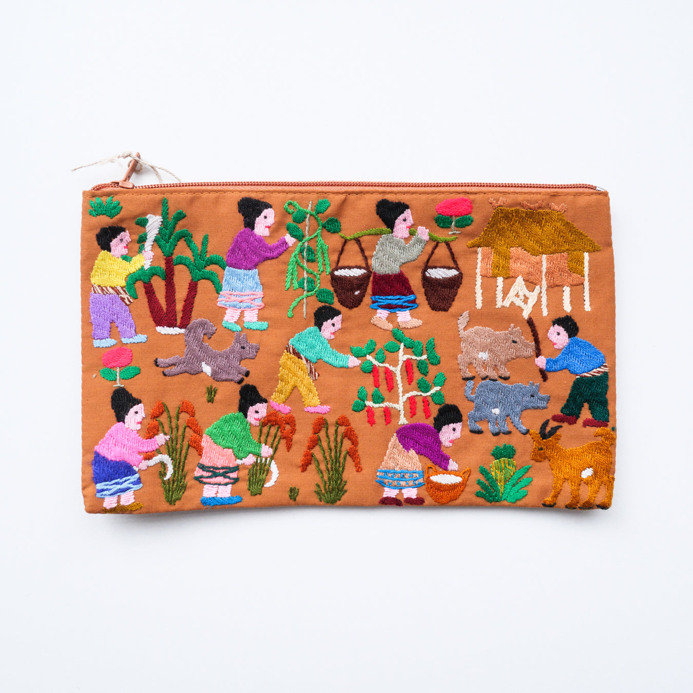 モン族手刺繍ポーチ(大)