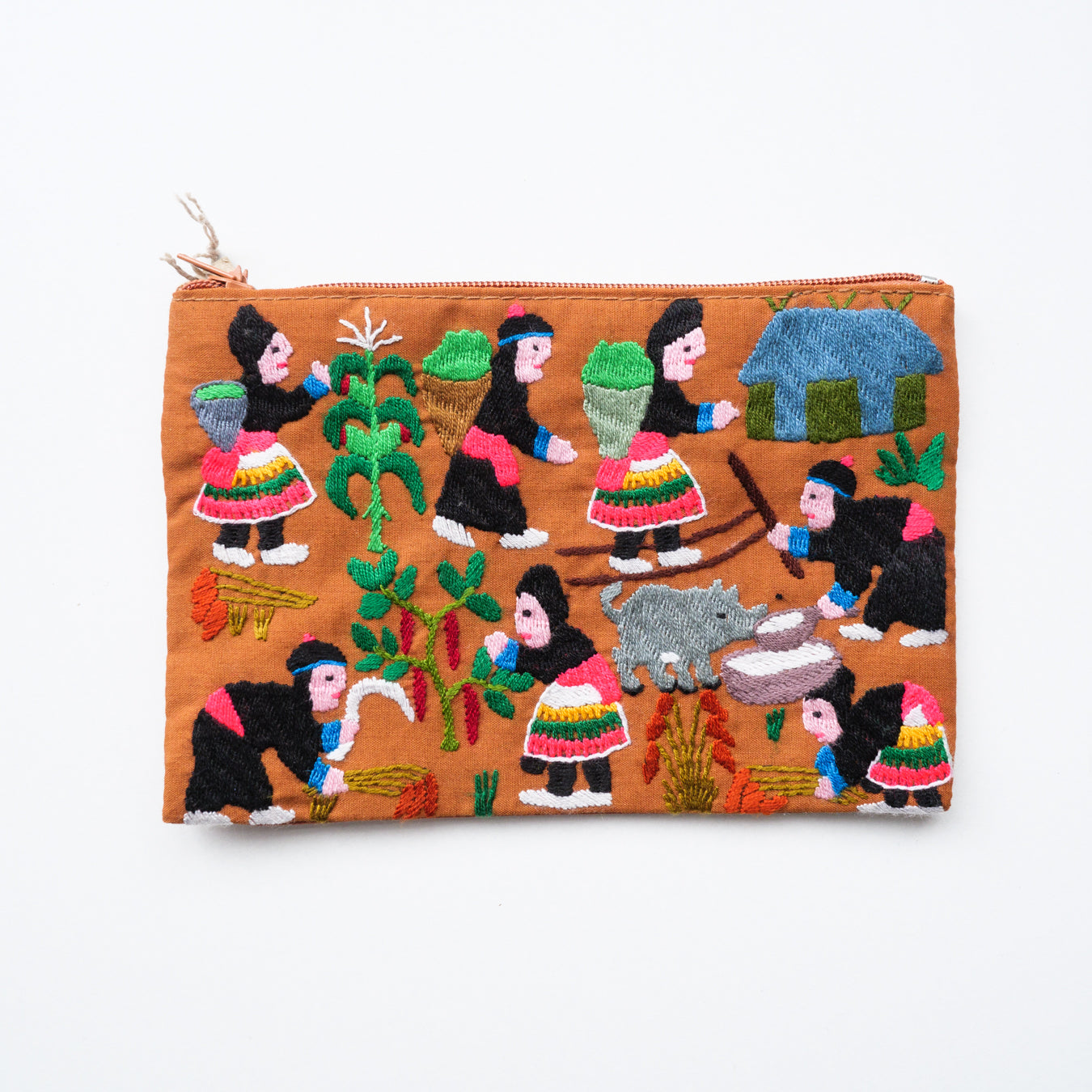 モン族手刺繍ポーチ(小)