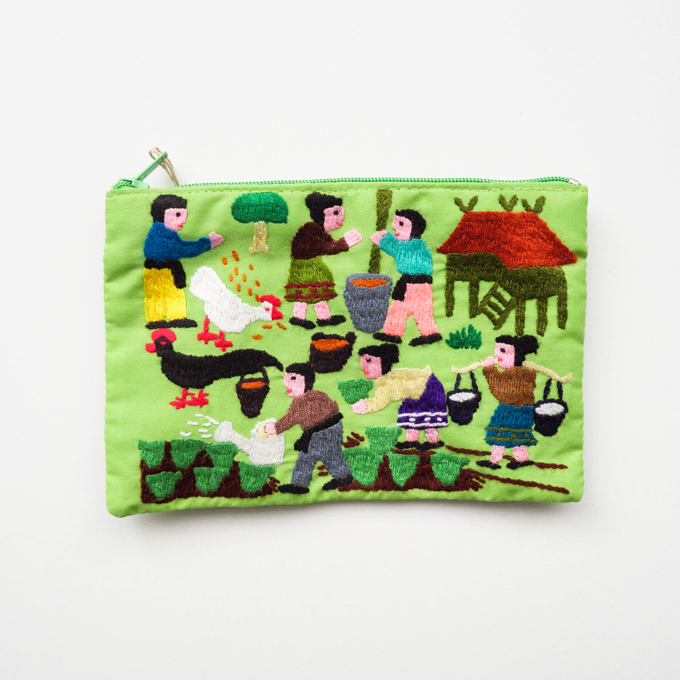 モン族手刺繍ポーチ(小)