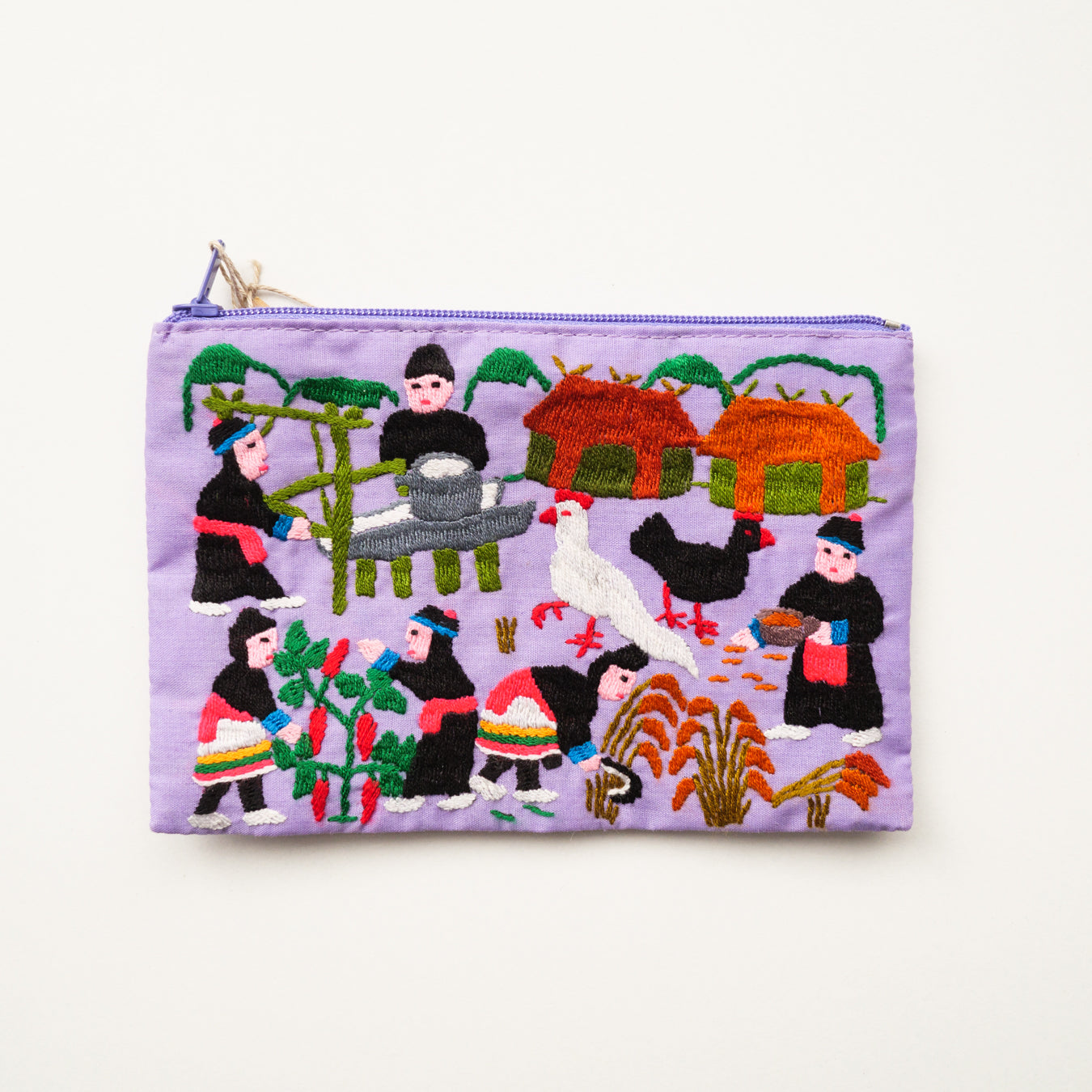 モン族手刺繍ポーチ(小)