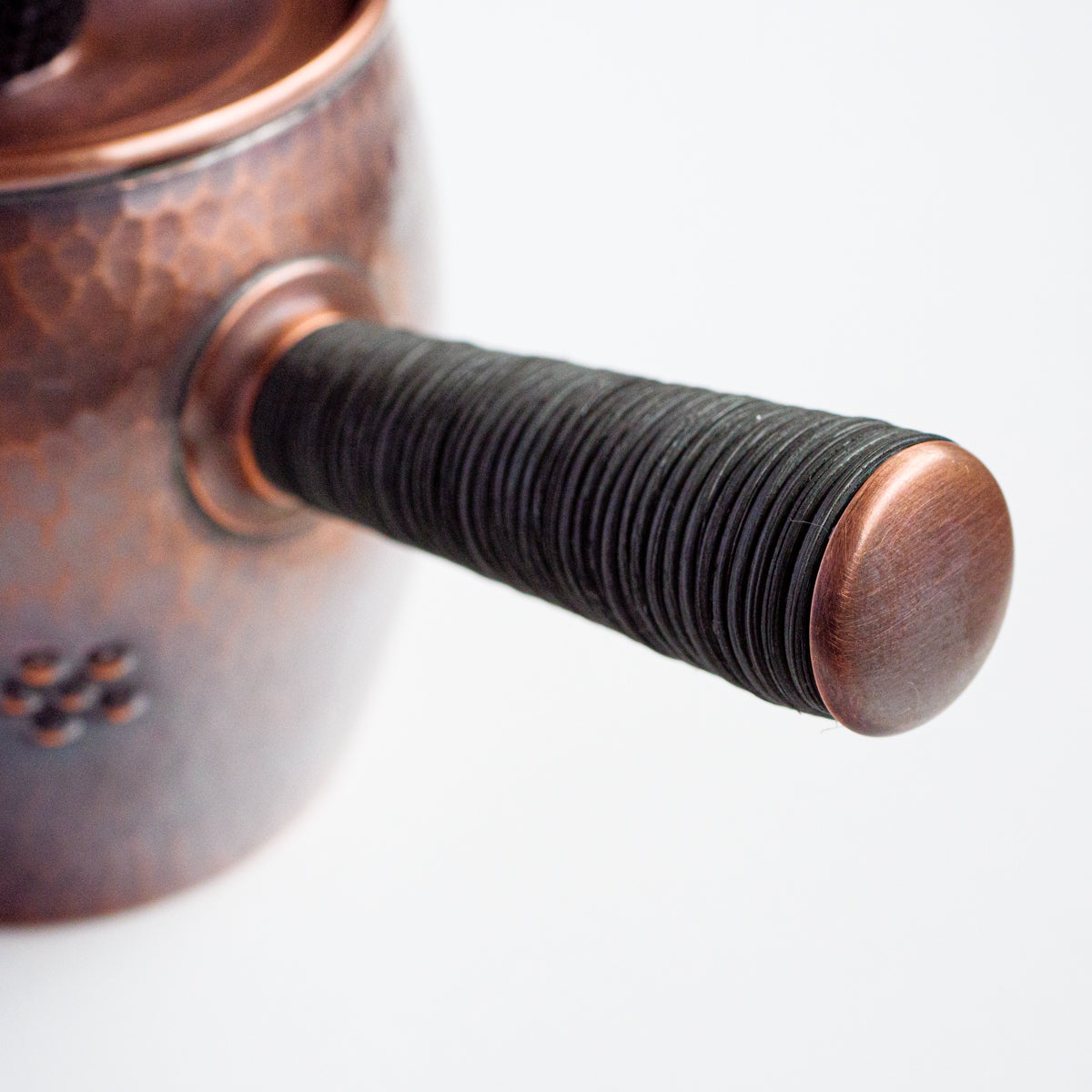 銅製急須タル形(大)梅丸つち目