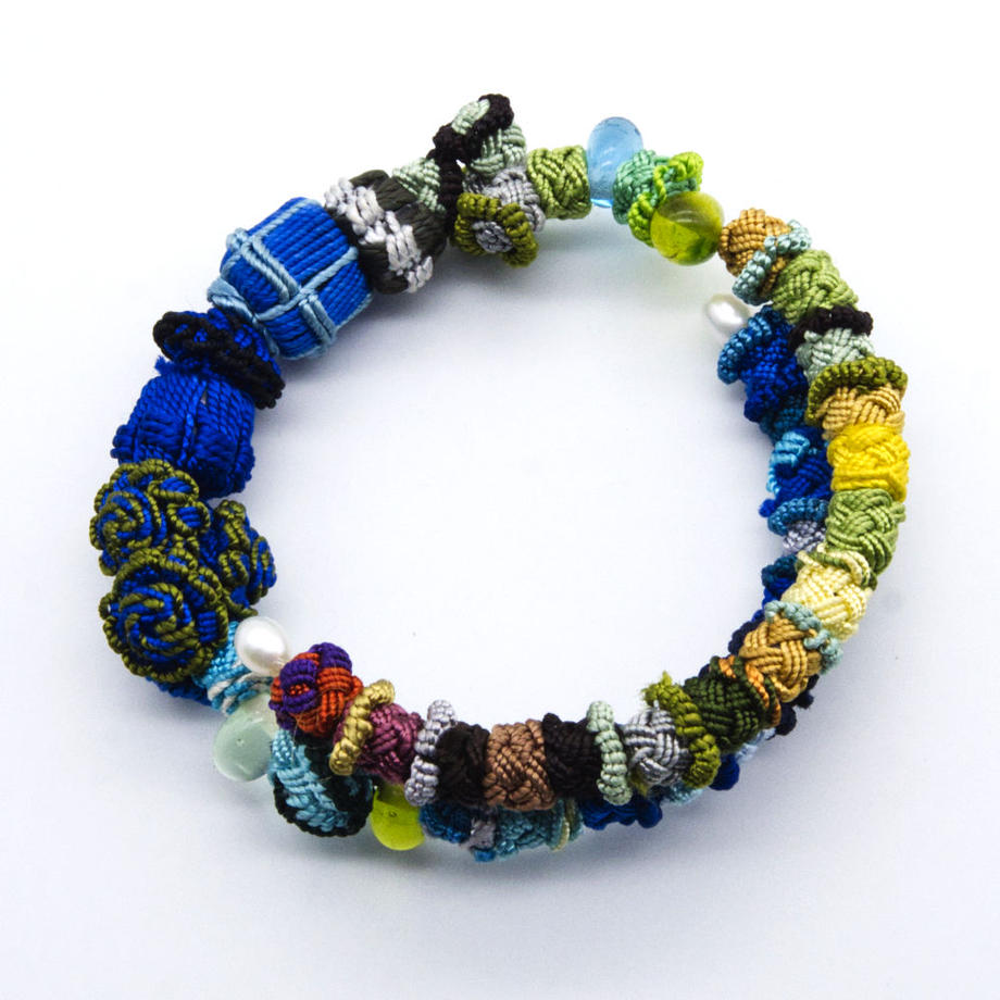 モロッコボタンブレスレット(ワイヤー式)