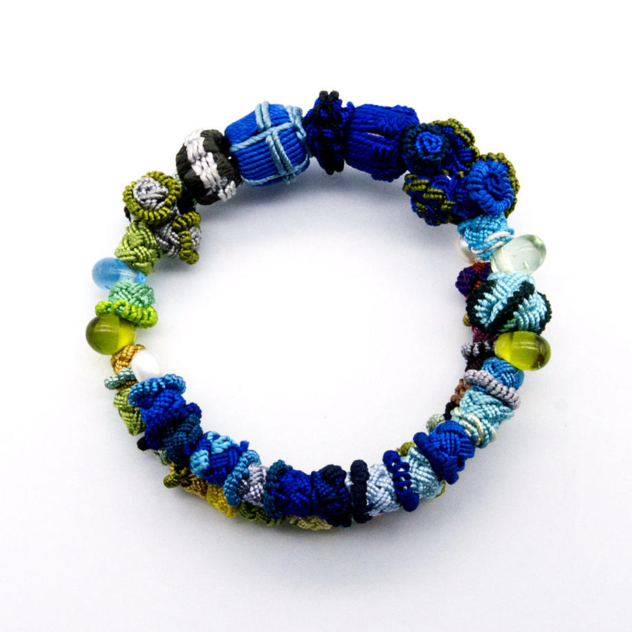 モロッコボタンブレスレット(ワイヤー式)