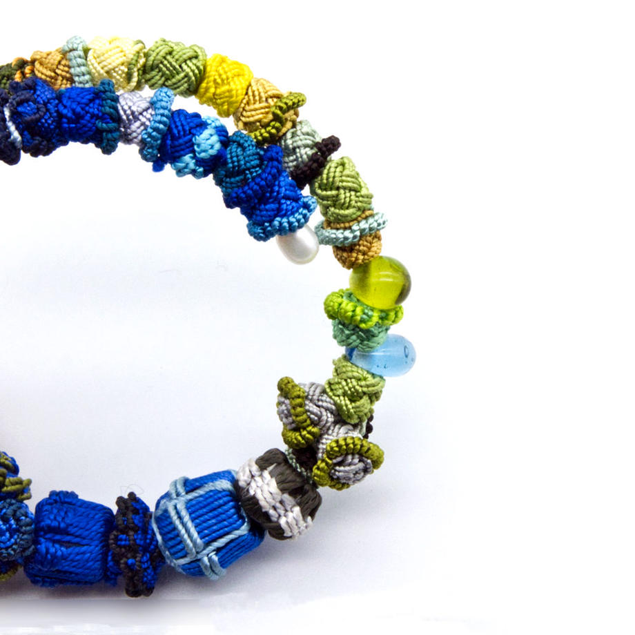 モロッコボタンブレスレット(ワイヤー式)