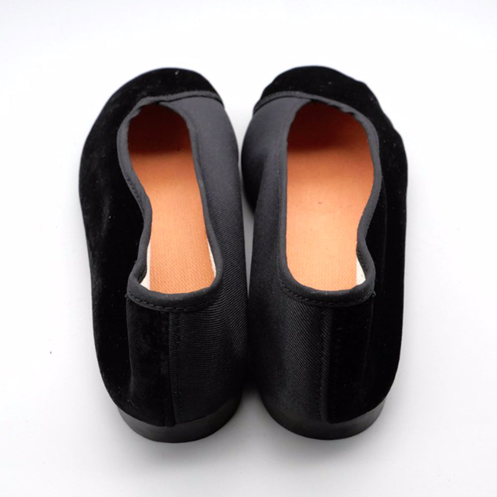 ヴェルベットキャンバスシューズ(黒色)