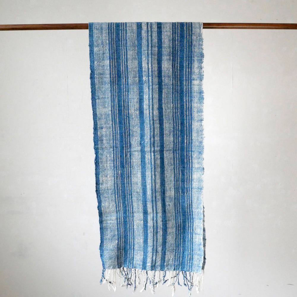 手紡ぎ草木染めストール(M)