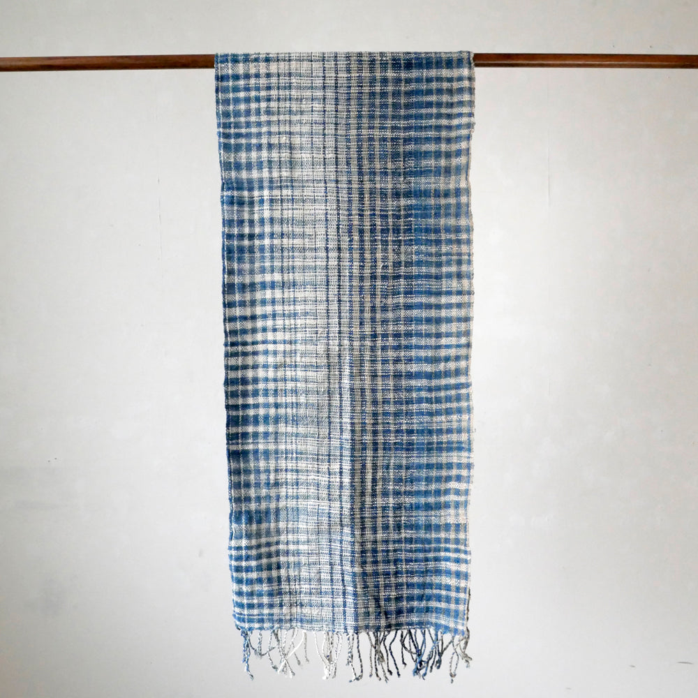 手紡ぎ草木染めストール(M)