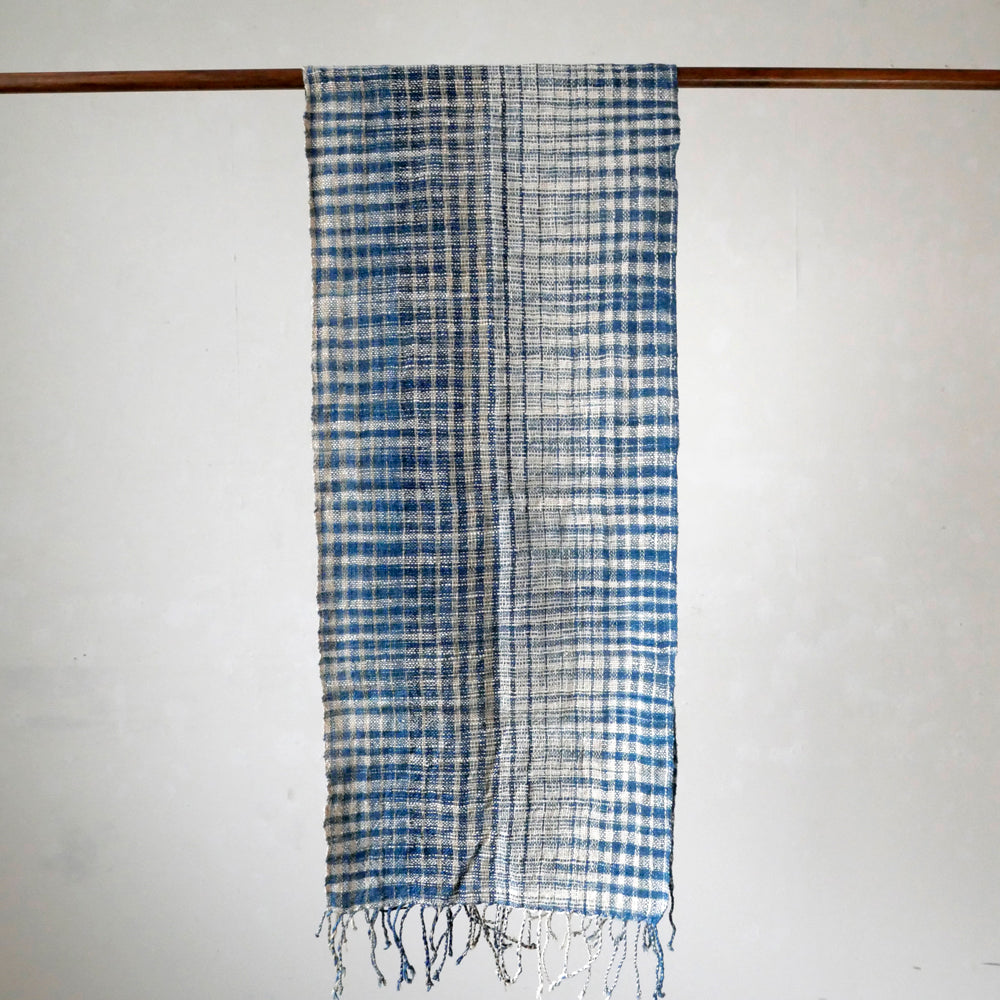 手紡ぎ草木染めストール(M)