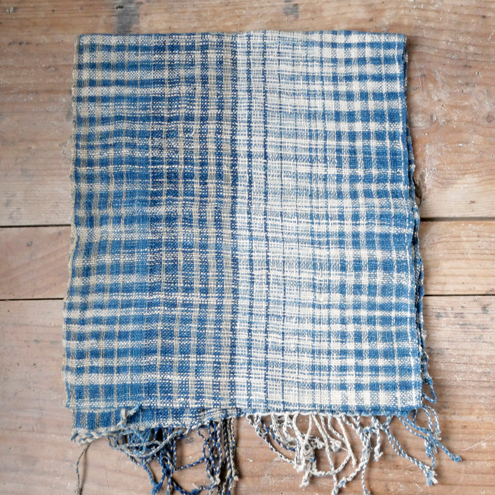 手紡ぎ草木染めストール(M)