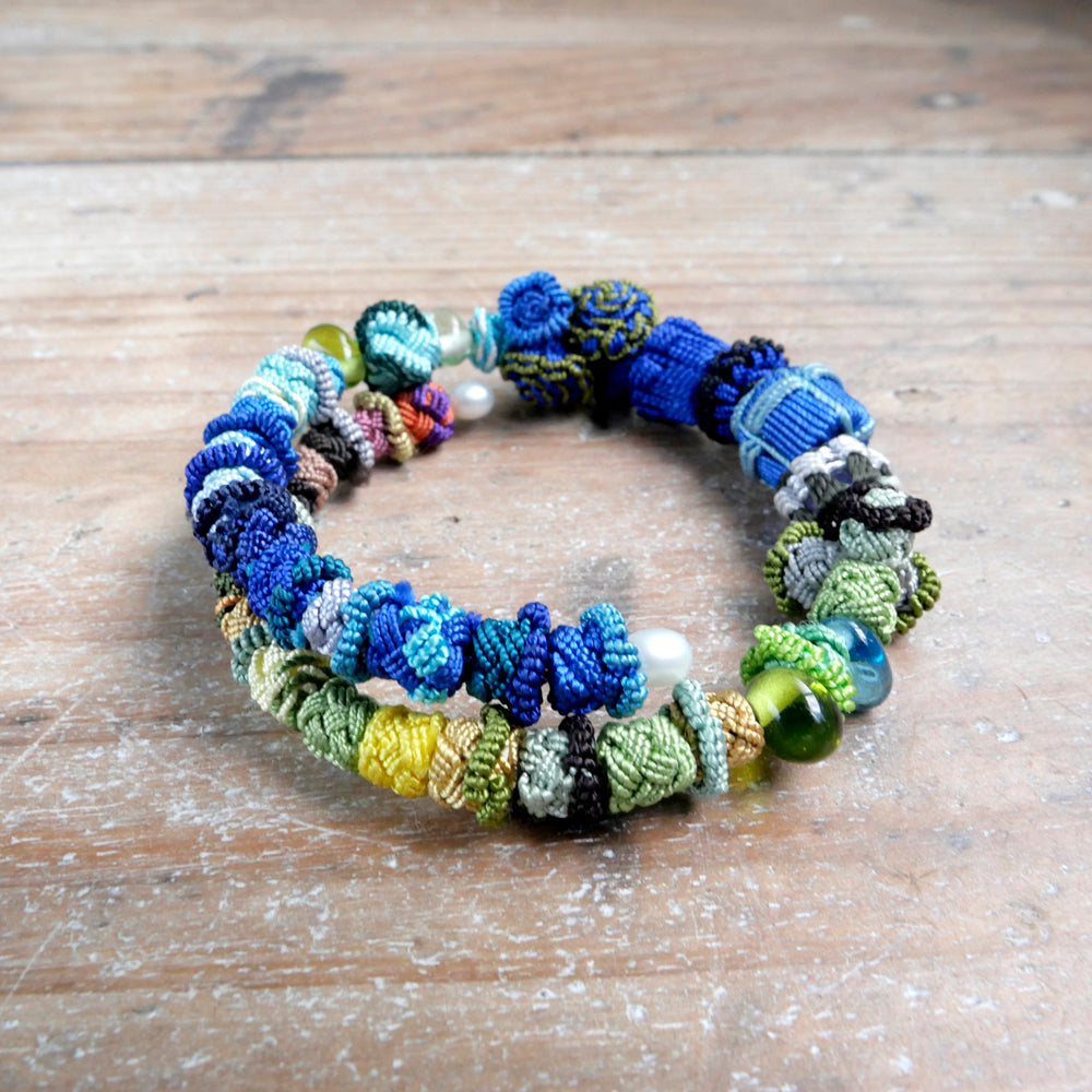 モロッコボタンブレスレット(ワイヤー式)