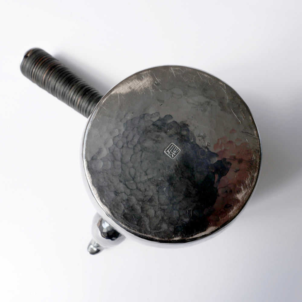 真鍮製急須タル形(大)ヨコゴザ目