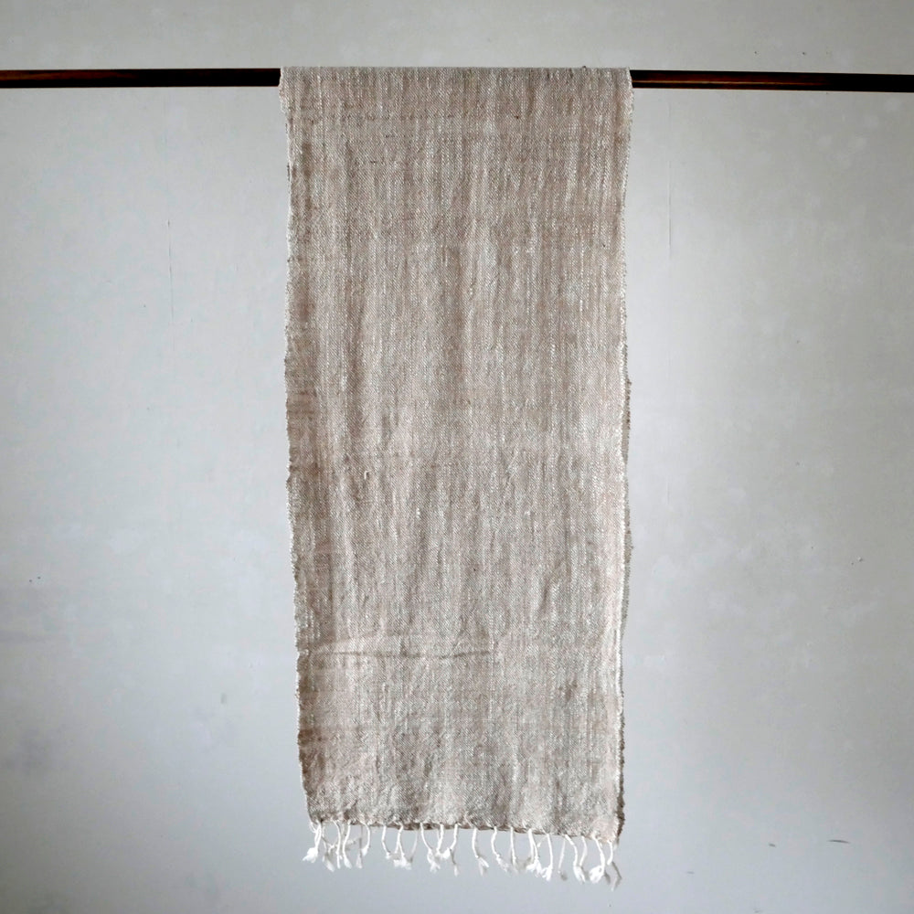 手紡ぎ草木染めストール(M)