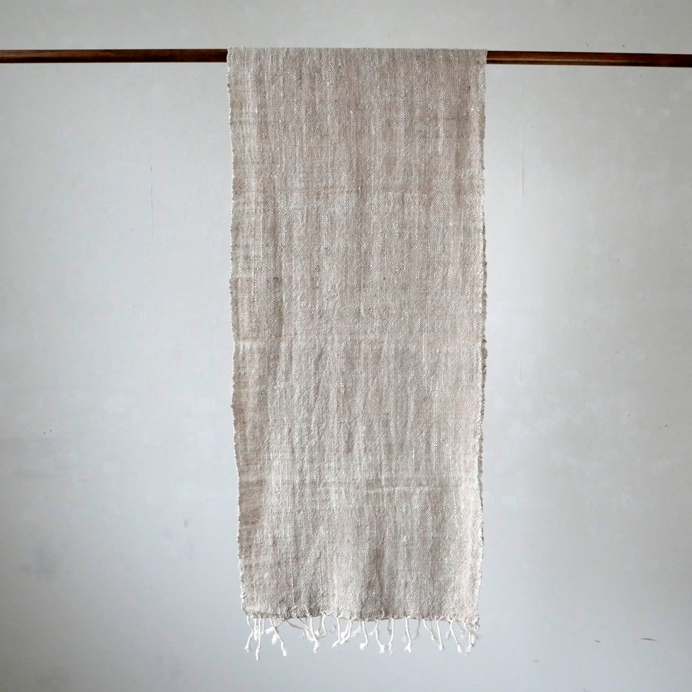 手紡ぎ草木染めストール(M)