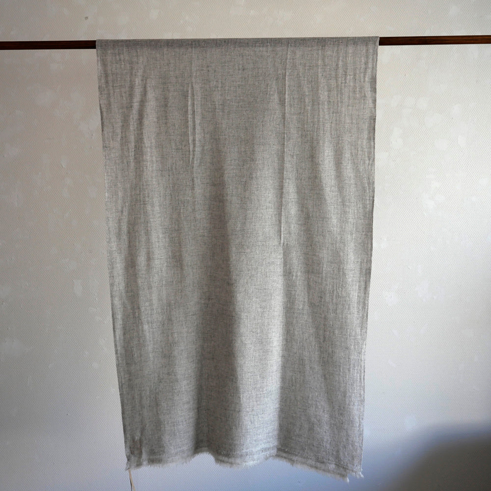 カシミヤ大判ウールストール(原毛色)