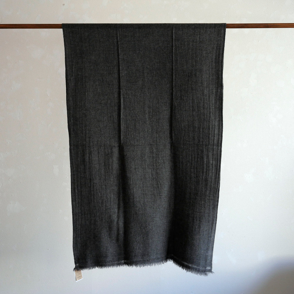 カシミヤ大判ウールストール(原毛色)