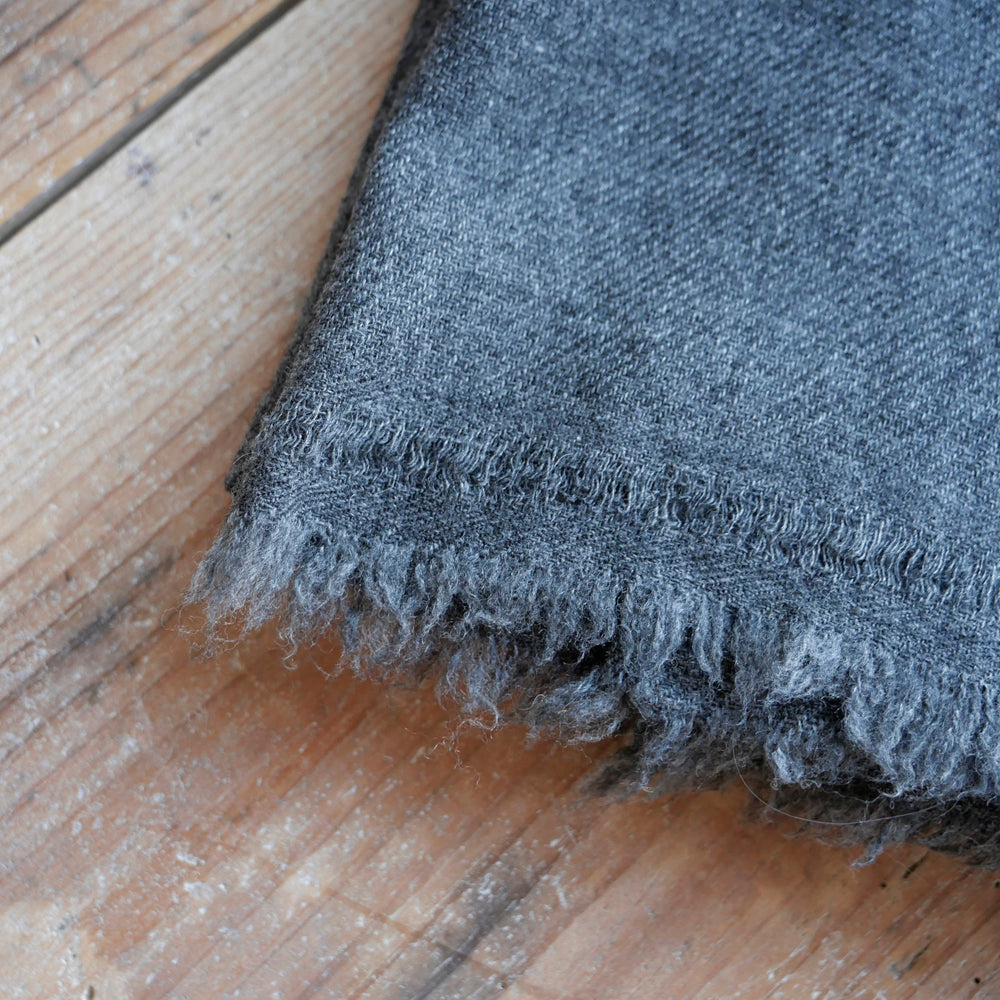 カシミヤ大判ウールストール(原毛色)