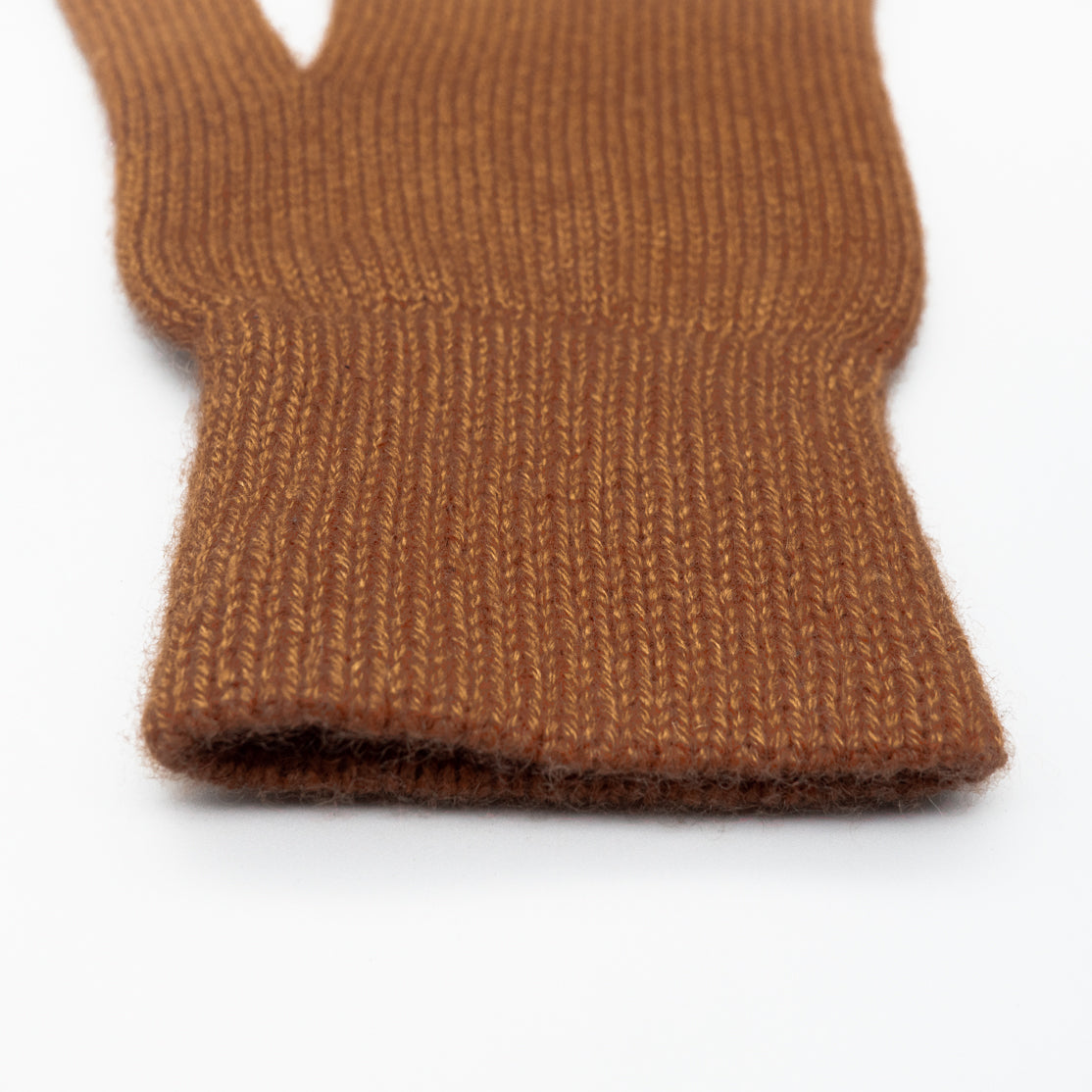 クルミ染めカシミヤグローブ