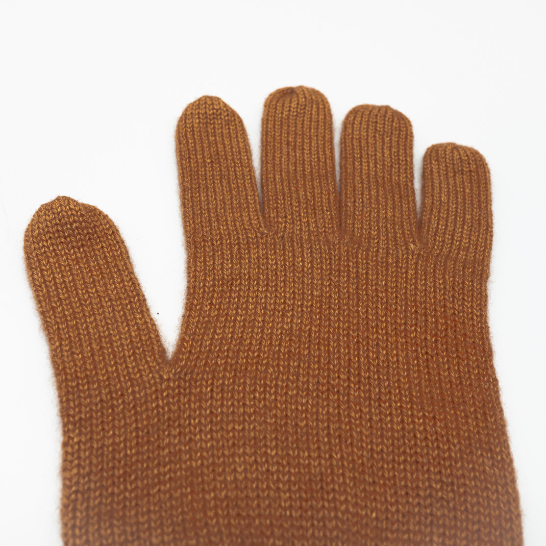 クルミ染めカシミヤグローブ