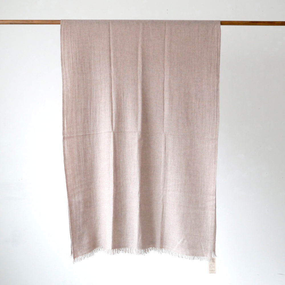 カシミヤ大判ストール(原毛色)