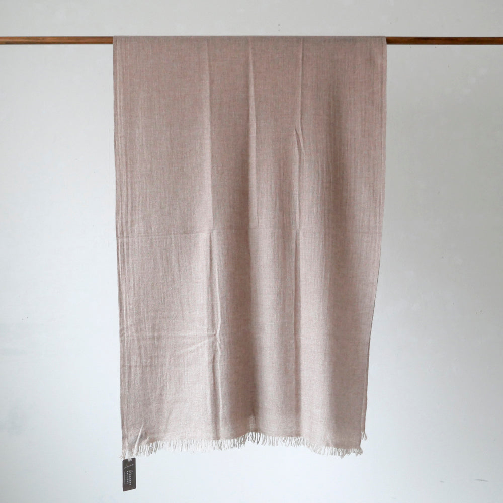 カシミヤ大判ストール(原毛色)