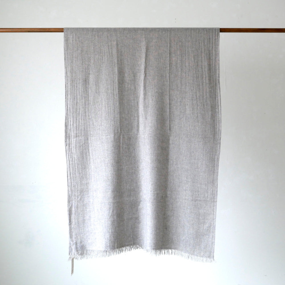 カシミヤ大判ストール(原毛色)