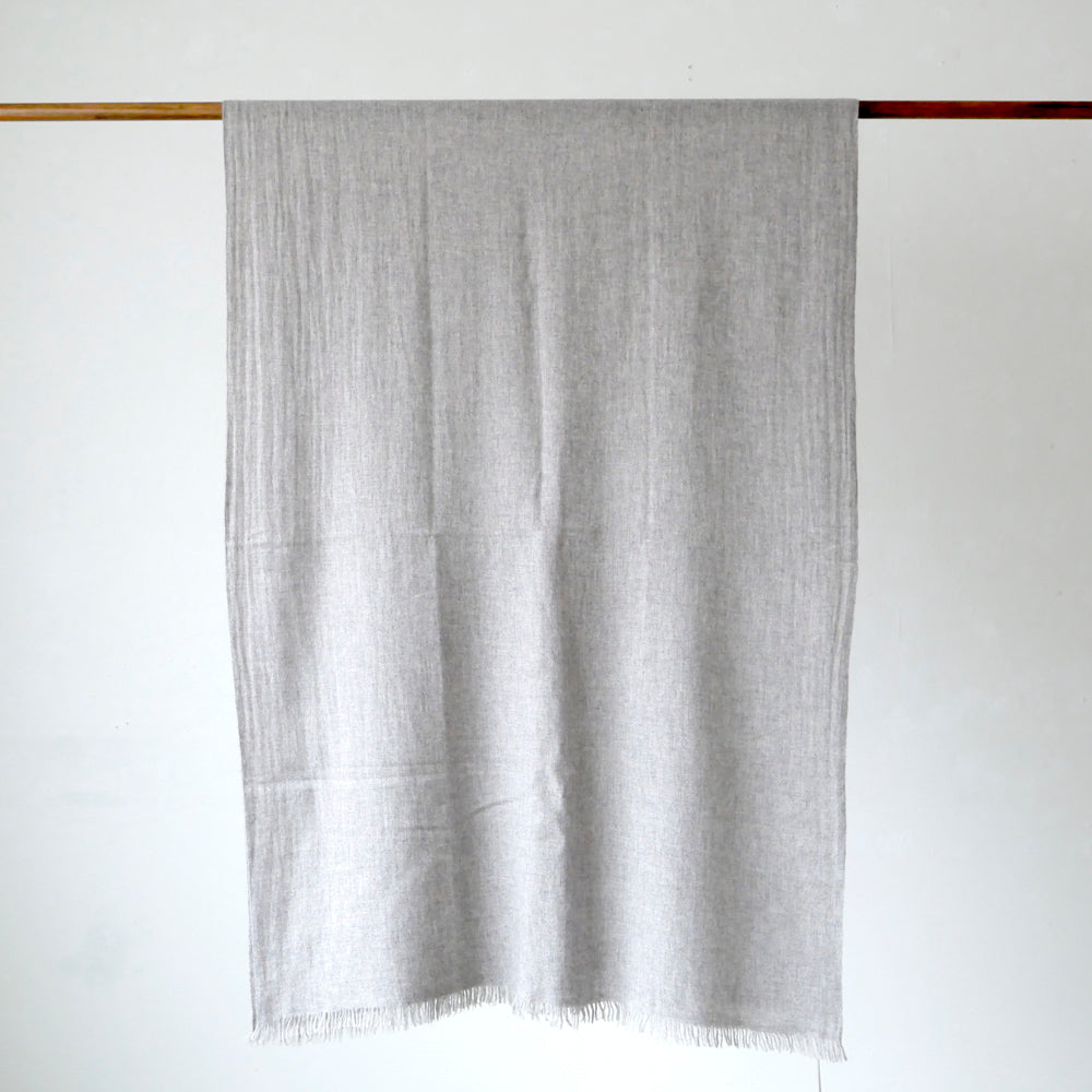 カシミヤ大判ストール(原毛色)