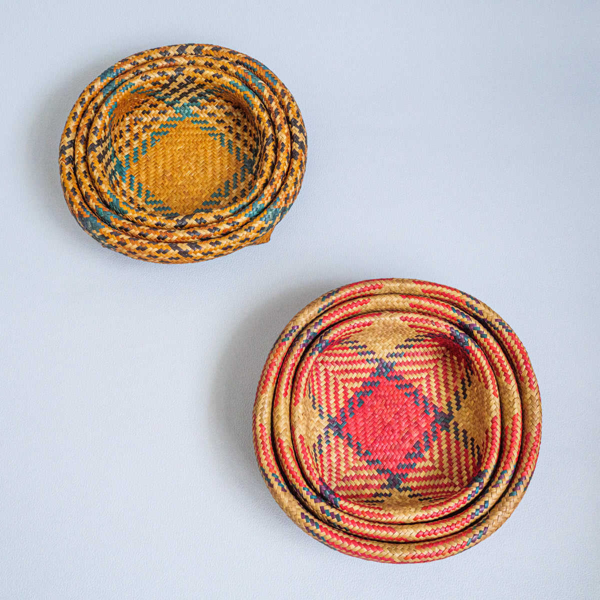 カラフルバンブーバスケット