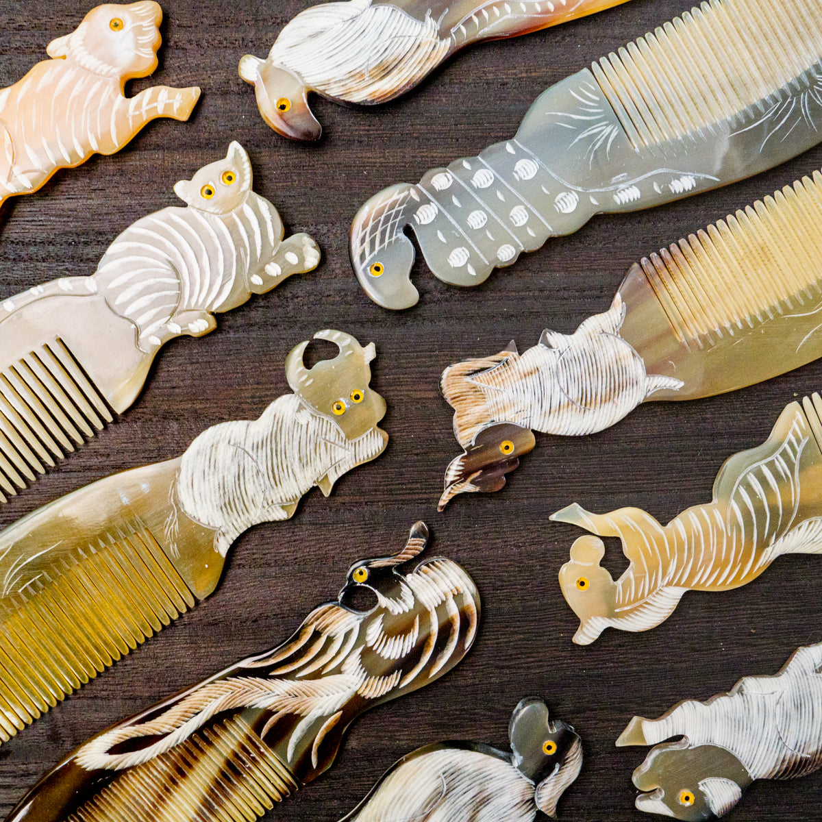 水牛角櫛(アニマルシリーズ)