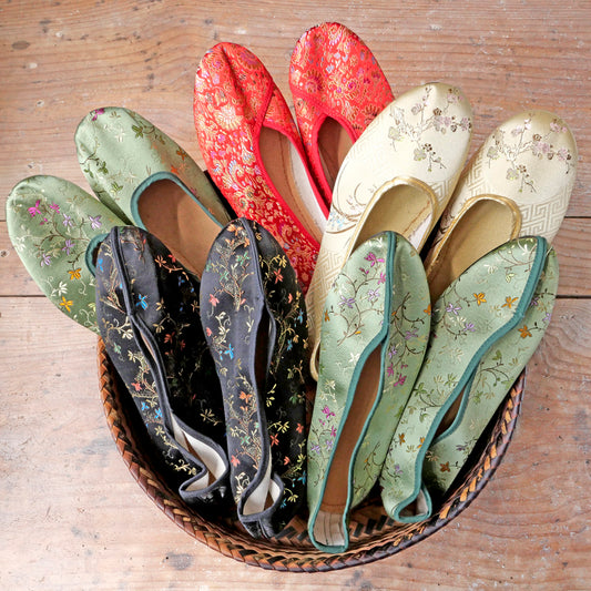 台湾刺繍靴(小花模様シリーズ)