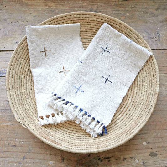 手紡ぎハンドタオル