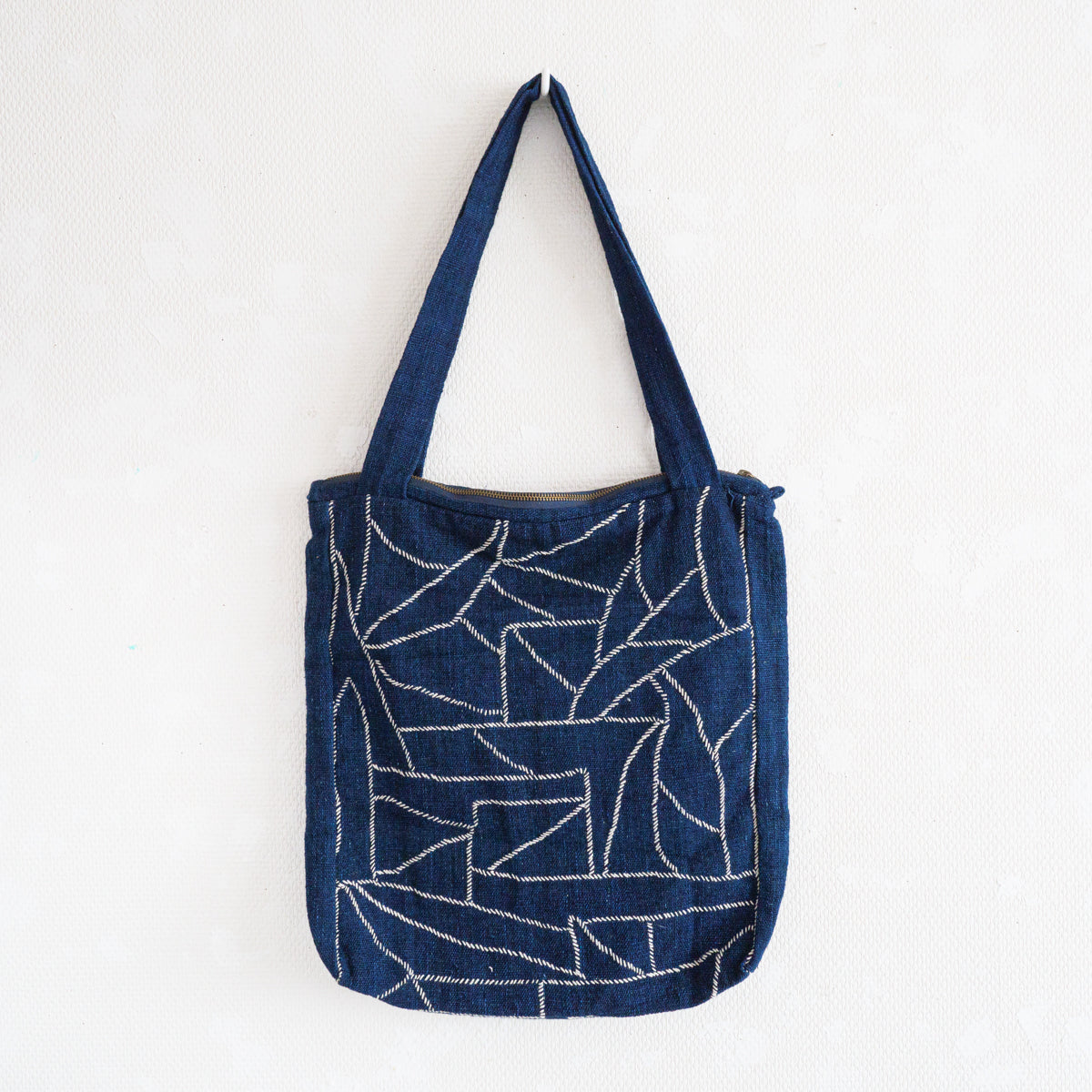 藍染ステッチトートバッグ