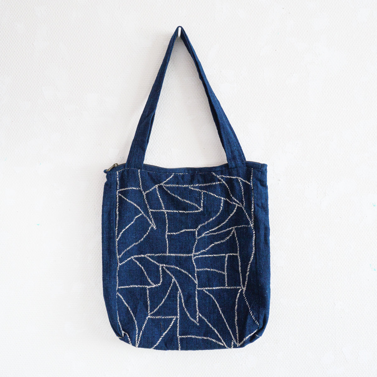 藍染ステッチトートバッグ