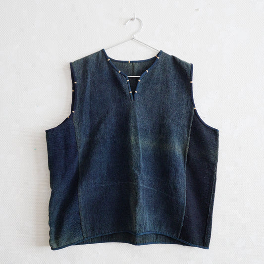 藍染めベスト