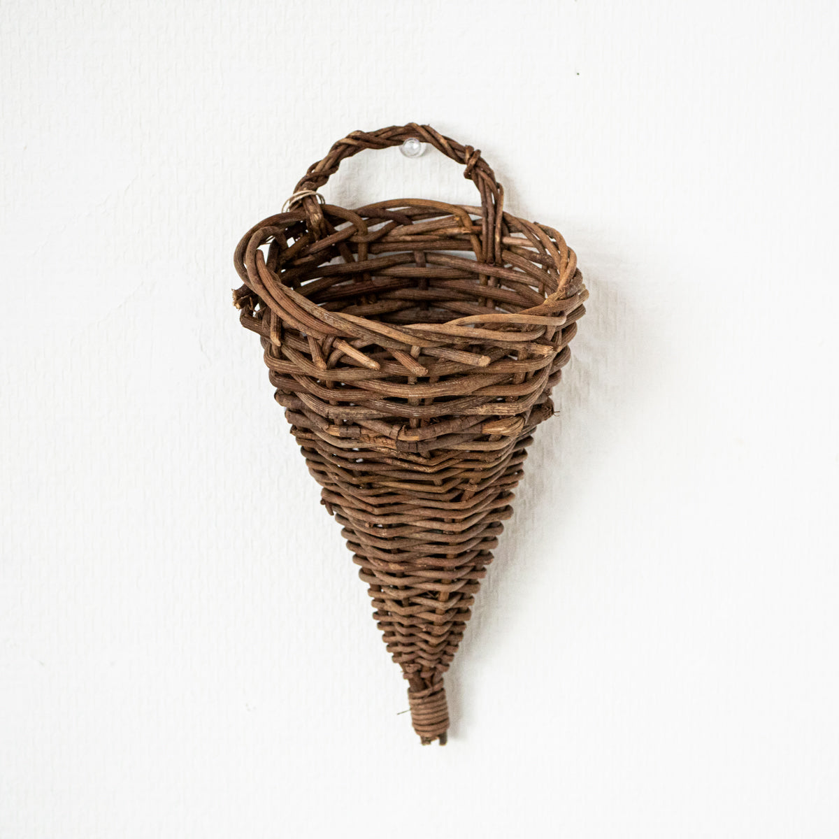 壁掛け三角錐一輪挿し