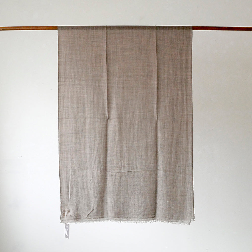 カシミヤ大判ライトストール(原毛色)