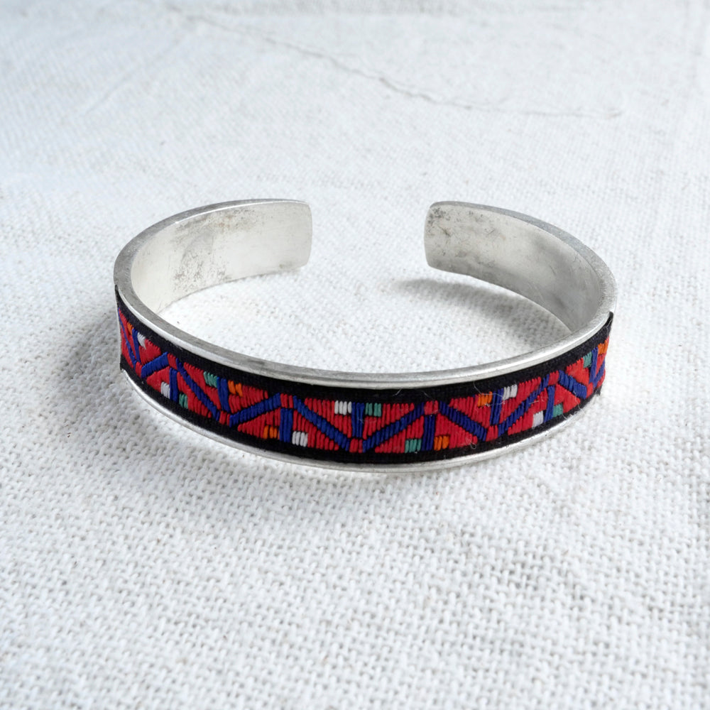 苗族刺繍バングル (S)