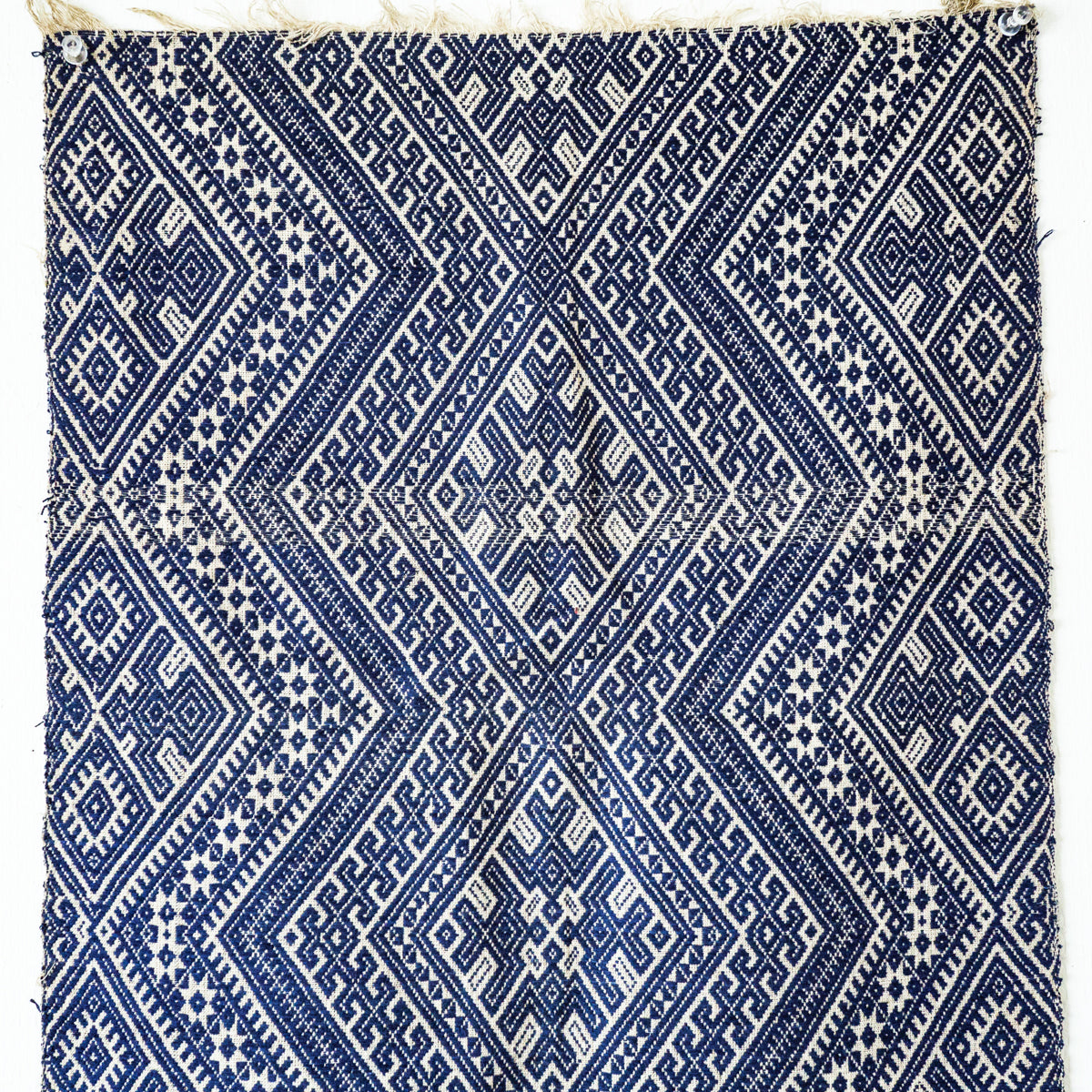苗族藍染め手織りタペストリー