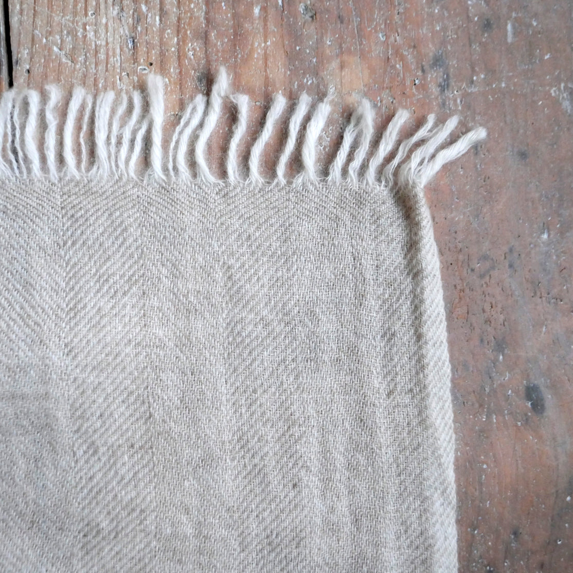 カシミヤマフラー(原毛色)