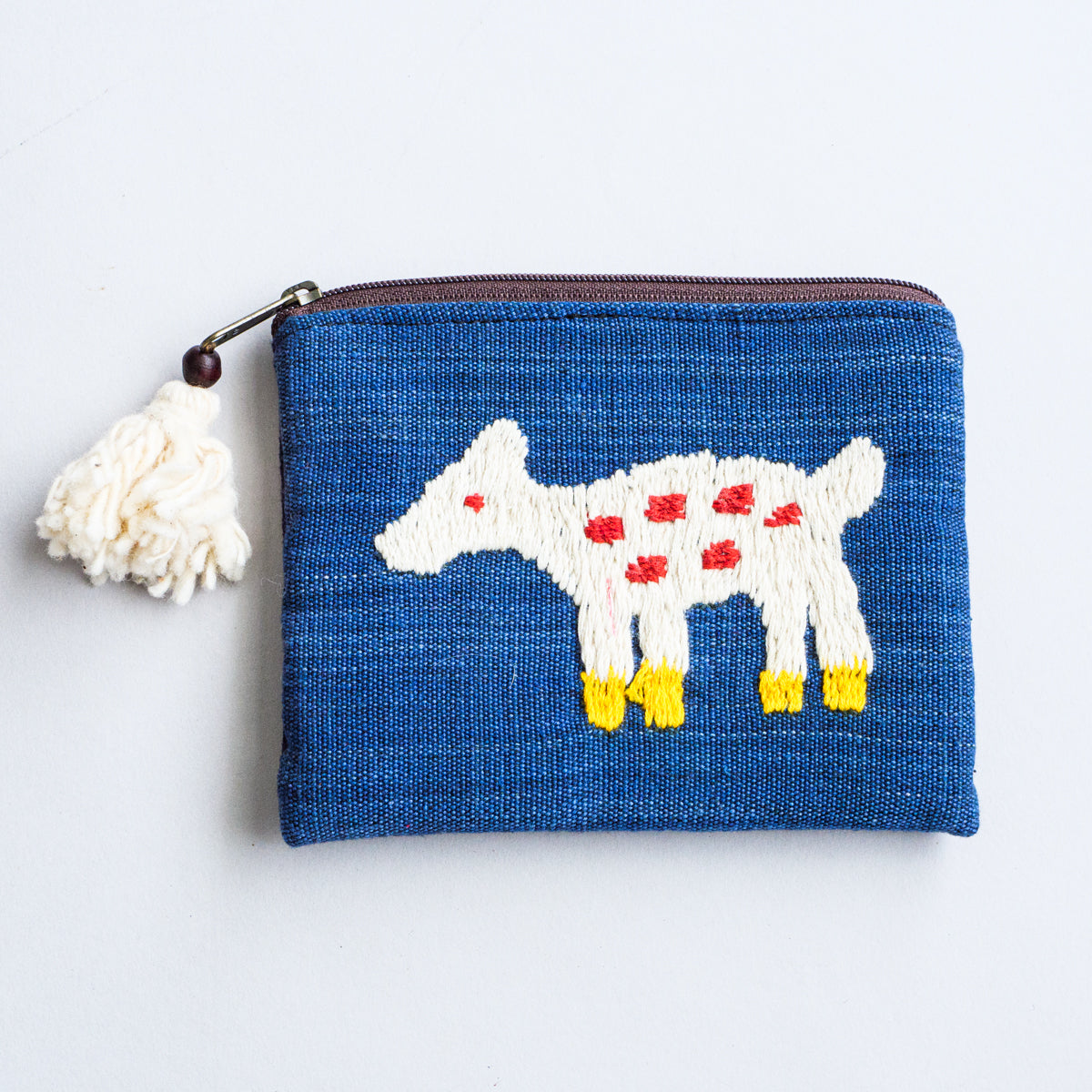 ナガ族手刺繍ポーチ