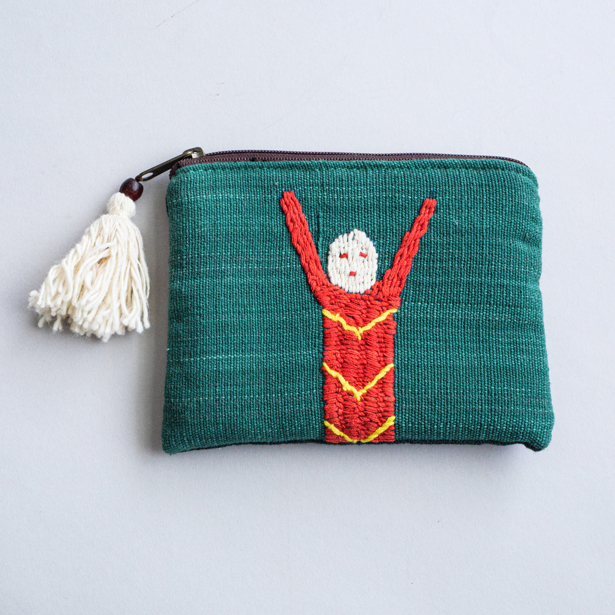 ナガ族手刺繍ポーチ