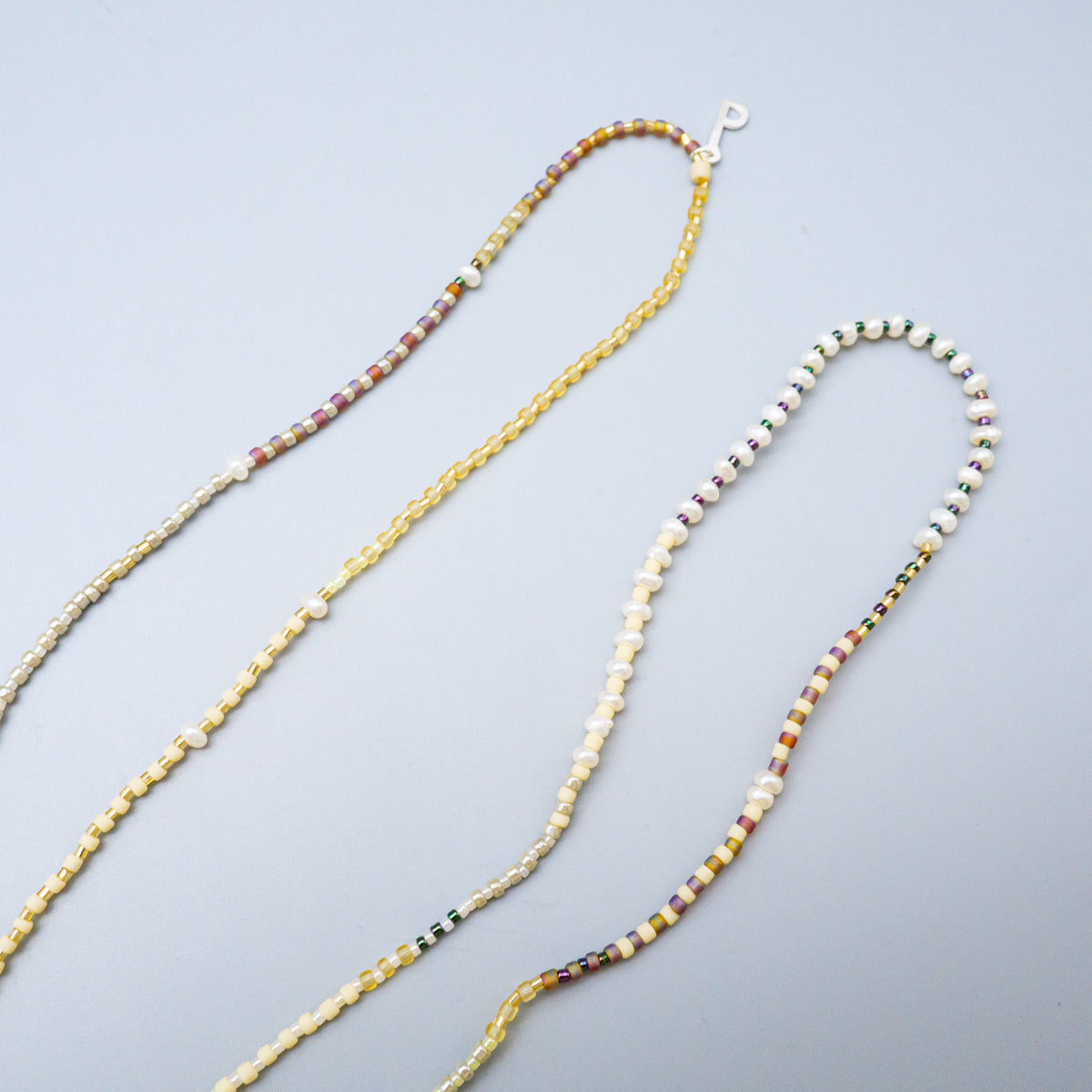 PERAPERAKビーズネックレス(パール)