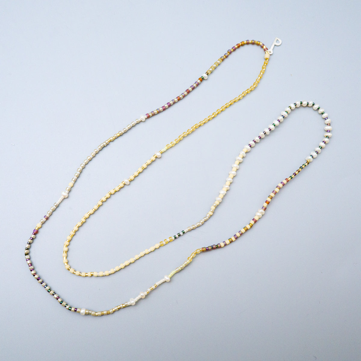 PERAPERAKビーズネックレス(パール)