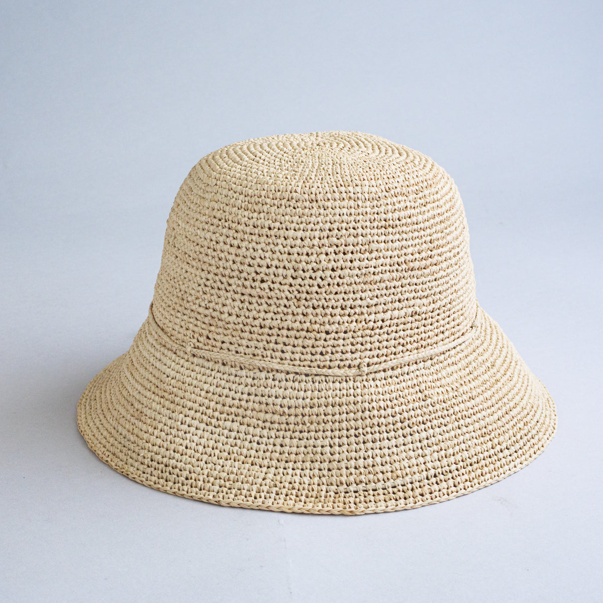 ラフィア手編みハット