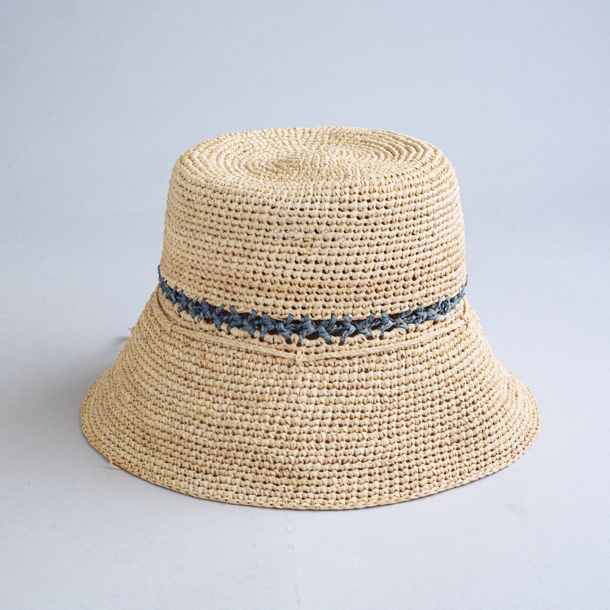 ラフィア手編みハット