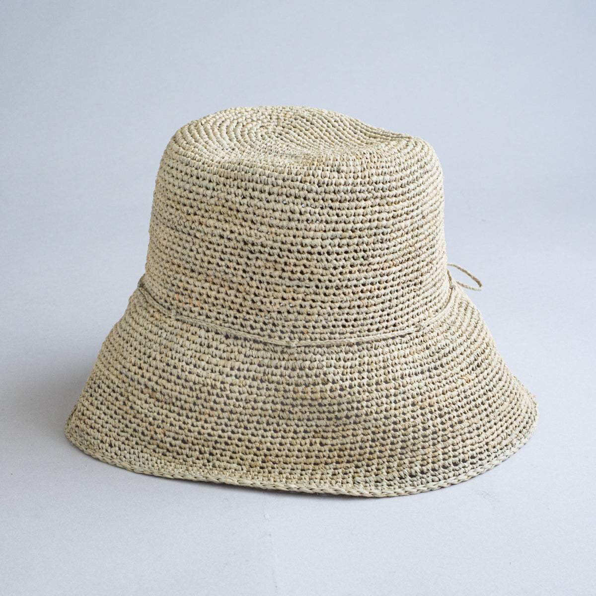 ラフィア手編みハット