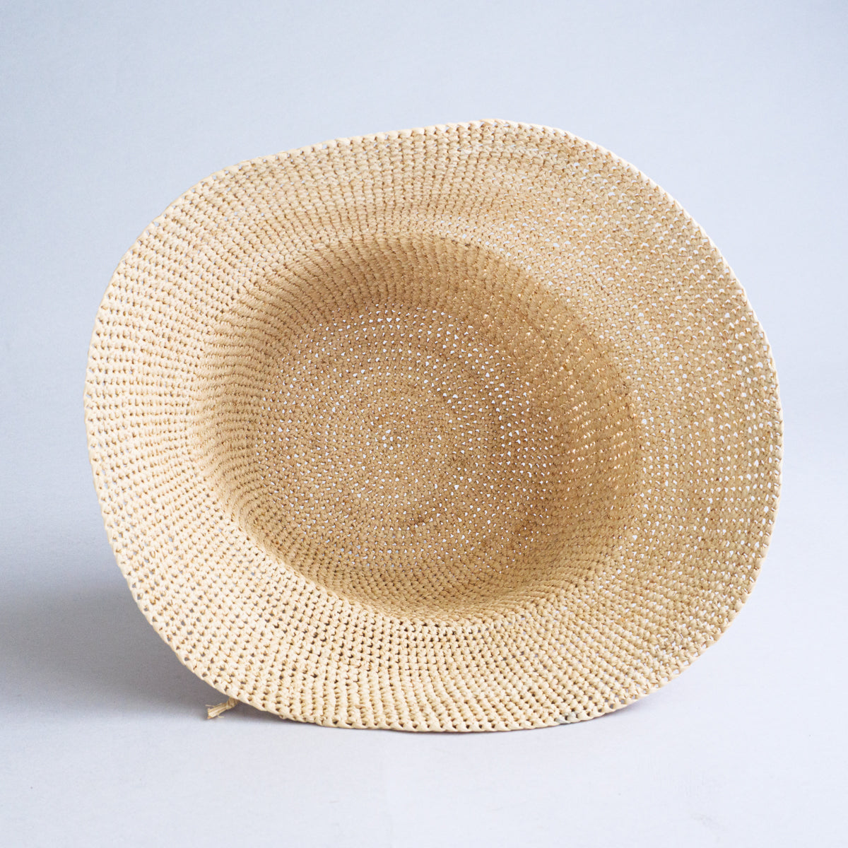 ラフィア手編みハット