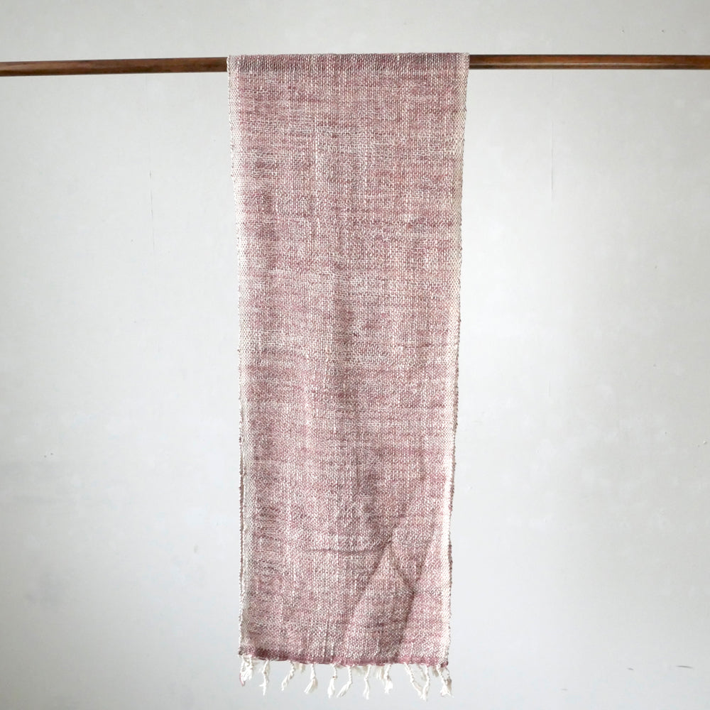 手紡ぎ草木染めストール(M)