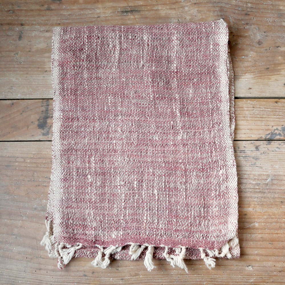 手紡ぎ草木染めストール(M)