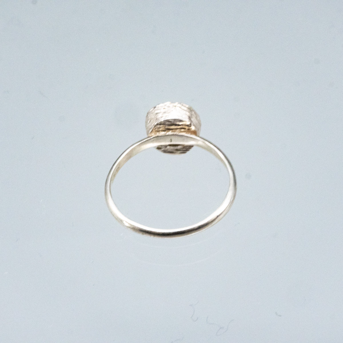 古代ローマンモザイクとんぼ玉片リング