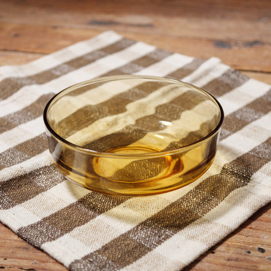 アンバーガラス皿